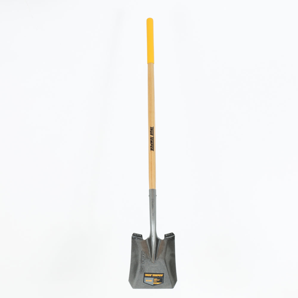 True Temper Square Mouth Shovel Long Wood Handle