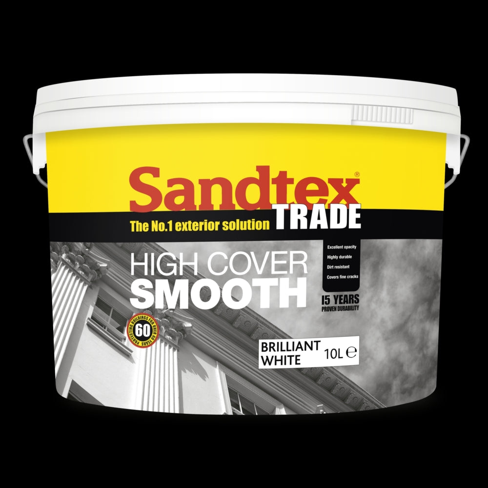 Sandtex Trade Highcover Smooth Base Platinum Light 10L