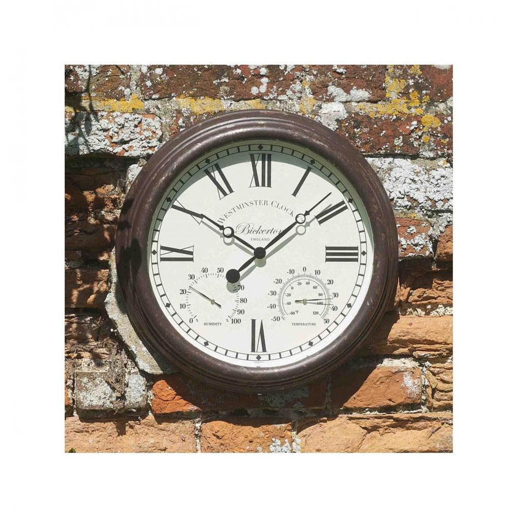 Smart Garden - Astbury & Bickerton Wall Clock & Thermometer 30cm -FSDU