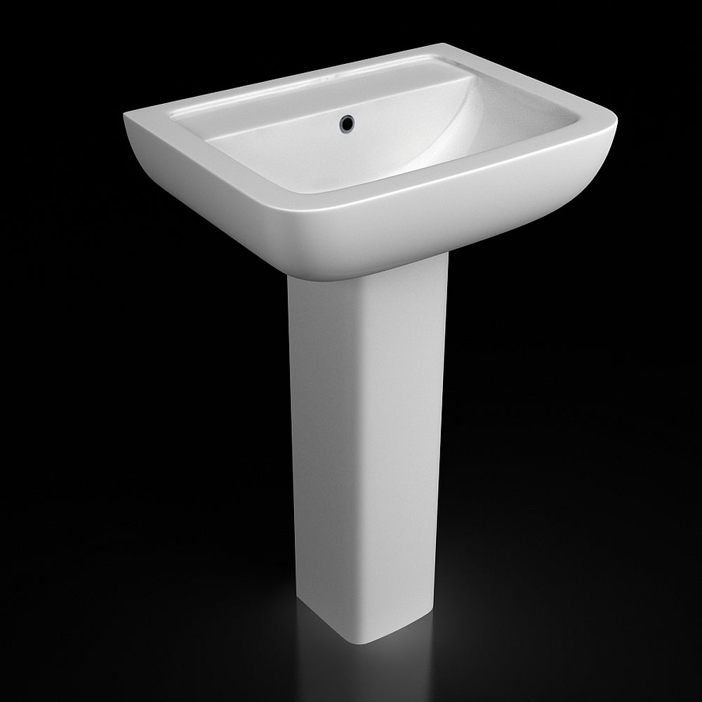 Bathroom Studio Lusso 600 Square Floor Mounted Pedestal