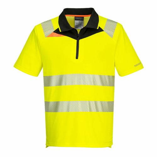 Portwest  - DX4 Hi-Vis Polo Shirt S/S - Yellow/Black