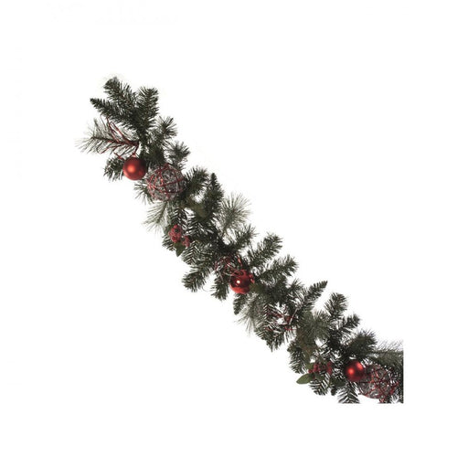 Festive - Red Ball Garland - 180cm