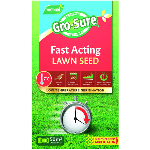 Gro-Sure Fast Acting Lawn Seed 50m²