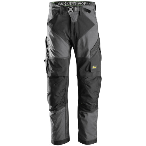 Snickers - FlexiWork, Work Trousers+ - Steel grey\\Black