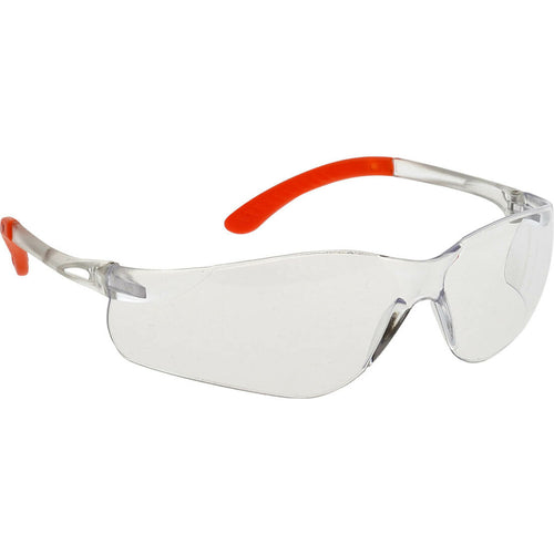 Portwest - Pan View Spectacles - Orange/Clear
