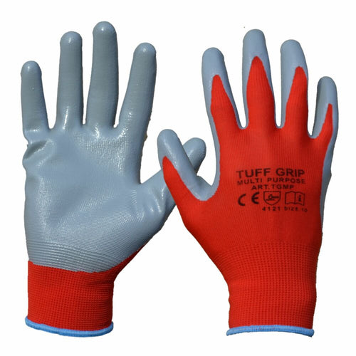 TufGrip Multi Purpose Glove Red/Grey - XL