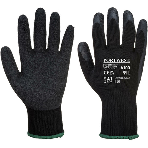 Portwest - Grip Glove - Latex - Black