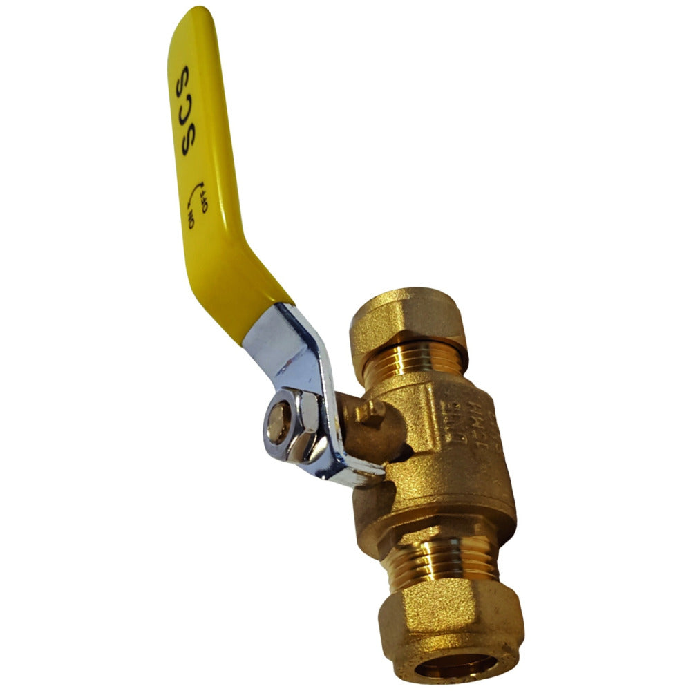 South Coast Plumbing - 3/4\ Compression Gas Valve Wras Approved