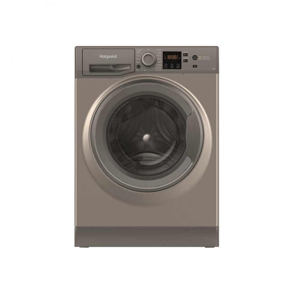 Hotpoint - 7KG 1400 Spin Graphite Washing Machine - NSWR743UGKUN