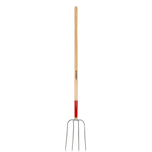 True Temper Darby C/S 4 Tine Manure Fork LH Red Ferrule