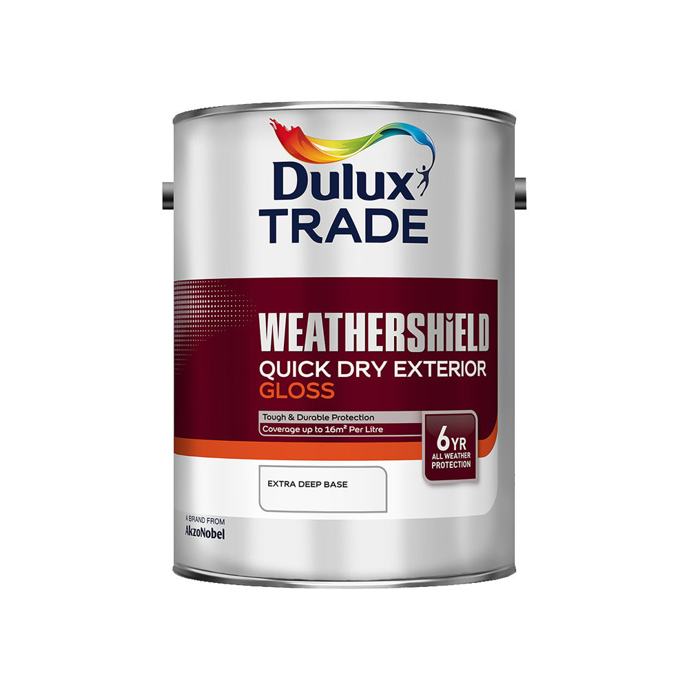 Dulux Trade Weathershield Quick Dry Exterior Gloss Extra Deep Base 5L