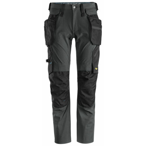 Snickers - LiteWork, Trousers+ Detachable Holster Pockets - Steel grey\\Black