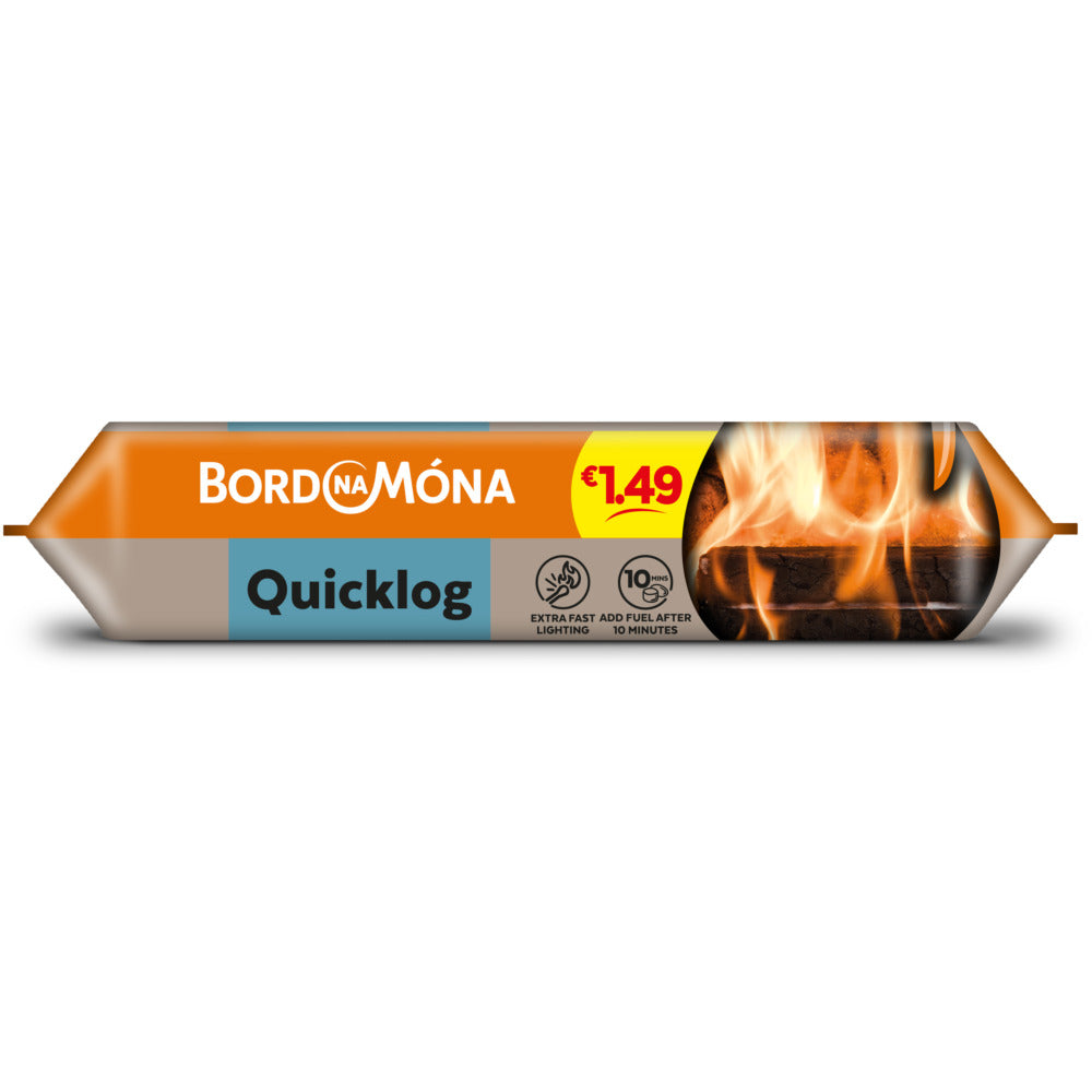 Bord na Mona Quicklog Firelog - 650g (Carton 10)