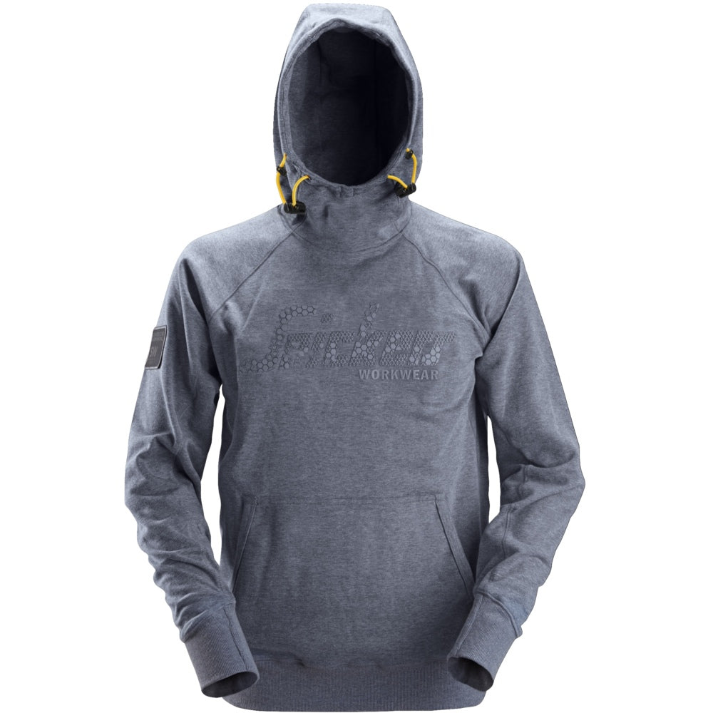 Snickers - Logo Hoodie - Dark Blue Melange