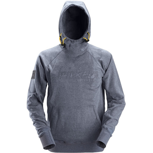 Snickers - Logo Hoodie - Dark Blue Melange