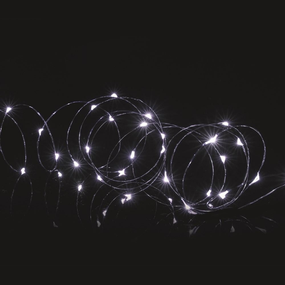 Premier Decorations - 25 LED Microbrights with Timer - White