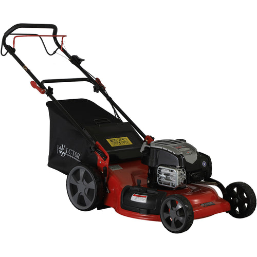 Petrol self - drive Lawnmower with 56cm Steel Deck