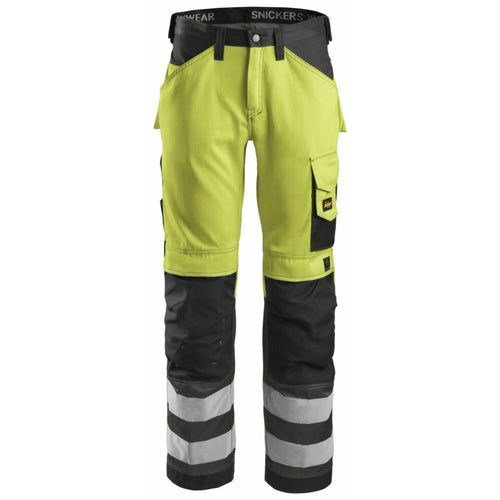 Snickers - High-Vis Trousers Class 2 - High vis yellow\\Muted black