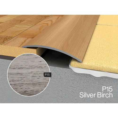 WRG 2 Flat Profile Self Adhesive P15 Silver Birch 900mm