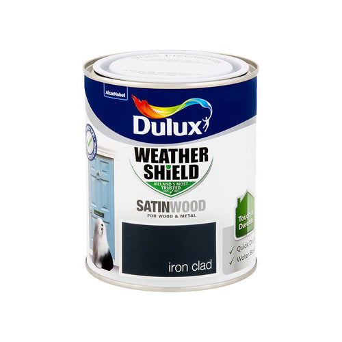 Dulux Weathershield Exterior satin Iron Clad 750ml