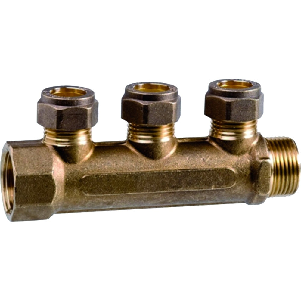 South Coast Plumbing - 3/4\ x 1/2\ x 3 Port Manifold