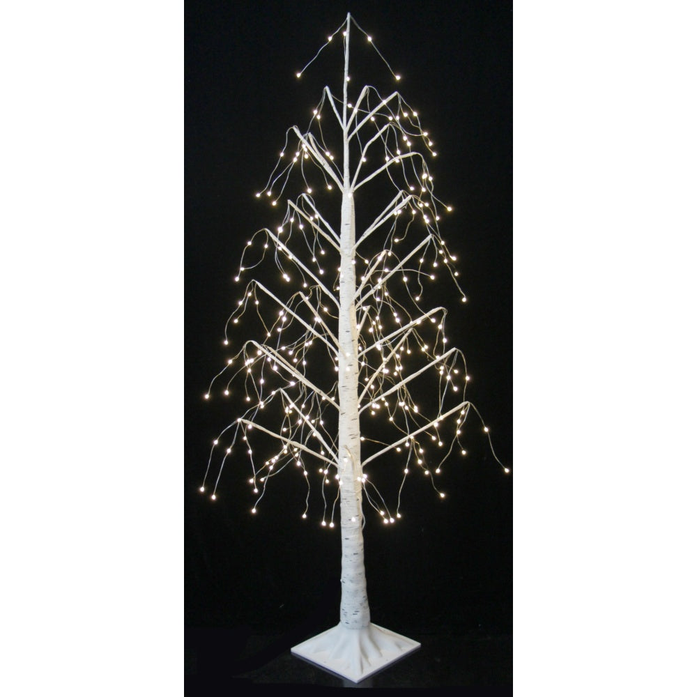 Jingles 1.5m Outdoor White Noel Birch LED Tree - Warm White