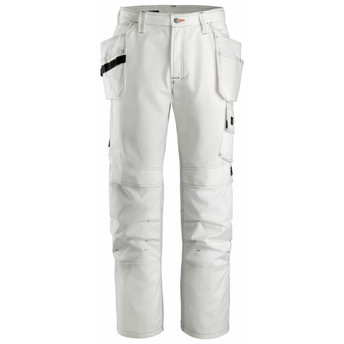 Snickers - Painter's Holster Pockets Trousers - White\\White