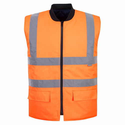 Portwest  - Hi-Vis Reversible Bodywarmer - Orange