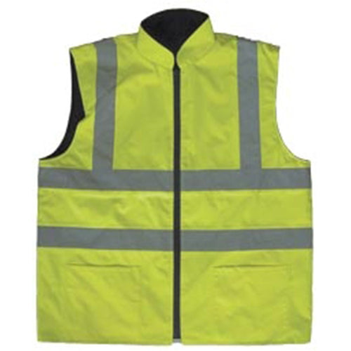 YOKO - Hi-Vis Reversible BodyWarmer Yellow Small