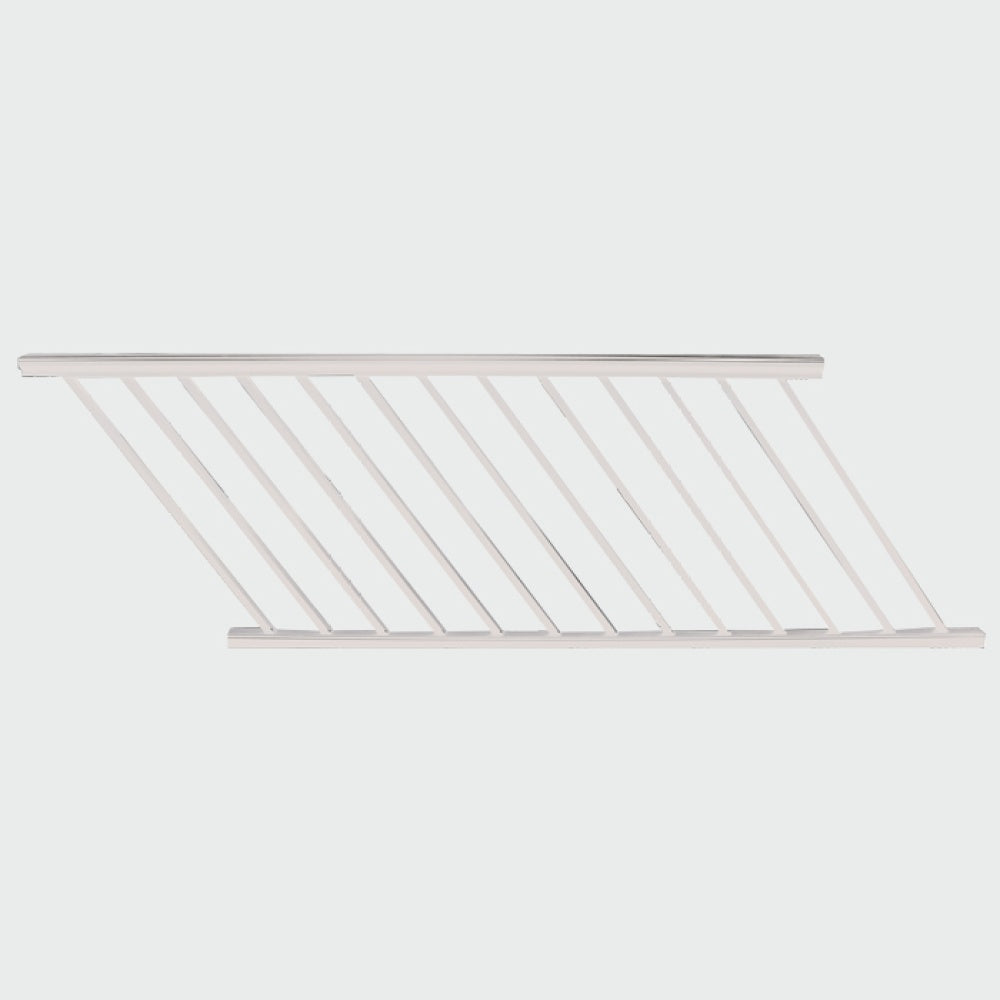 Ultrashield Pre-Assembled Stair Rail Section White for Composite Decking 1829mm x 1010mm