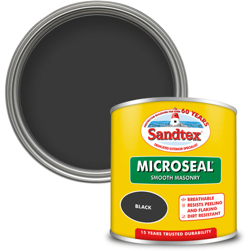 Sandtex Microseal Smooth Masonry Black 150ml