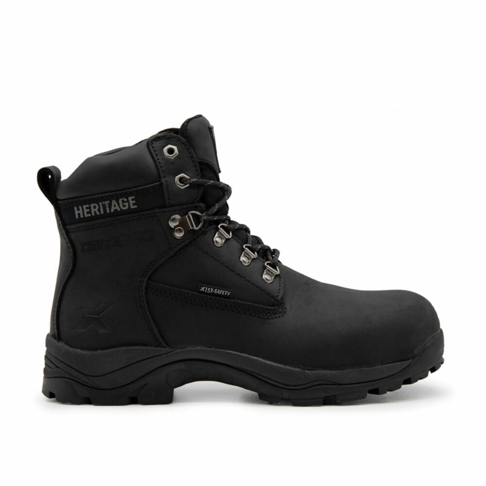 Xpert Heritage Legend Black Waterproof S3 Laced Safety Boot - EU 47 (UK 12)