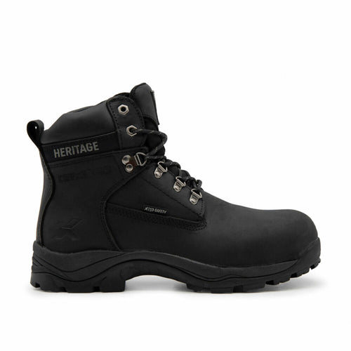 Xpert Heritage Legend Black Waterproof S3 Laced Safety Boot - EU 47 (UK 12)