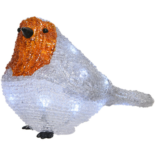 LED Acrylic Robin - 14cm