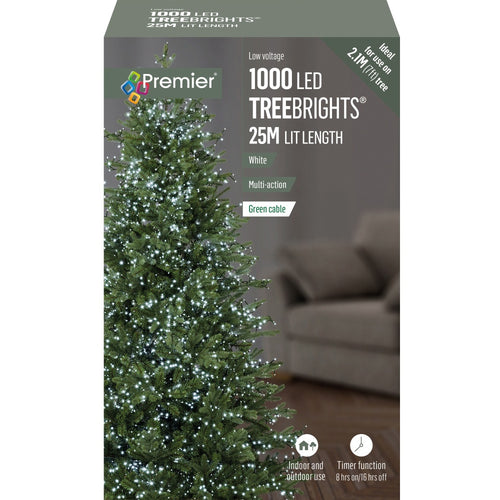 Premier - 1000 LED Multi-Action Treebrights with Timer - White