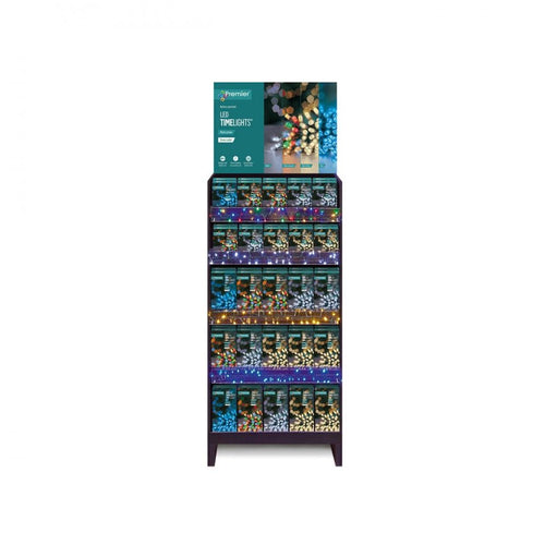 Premier - LED Battery Operated Timelights Display Stand - 87pce