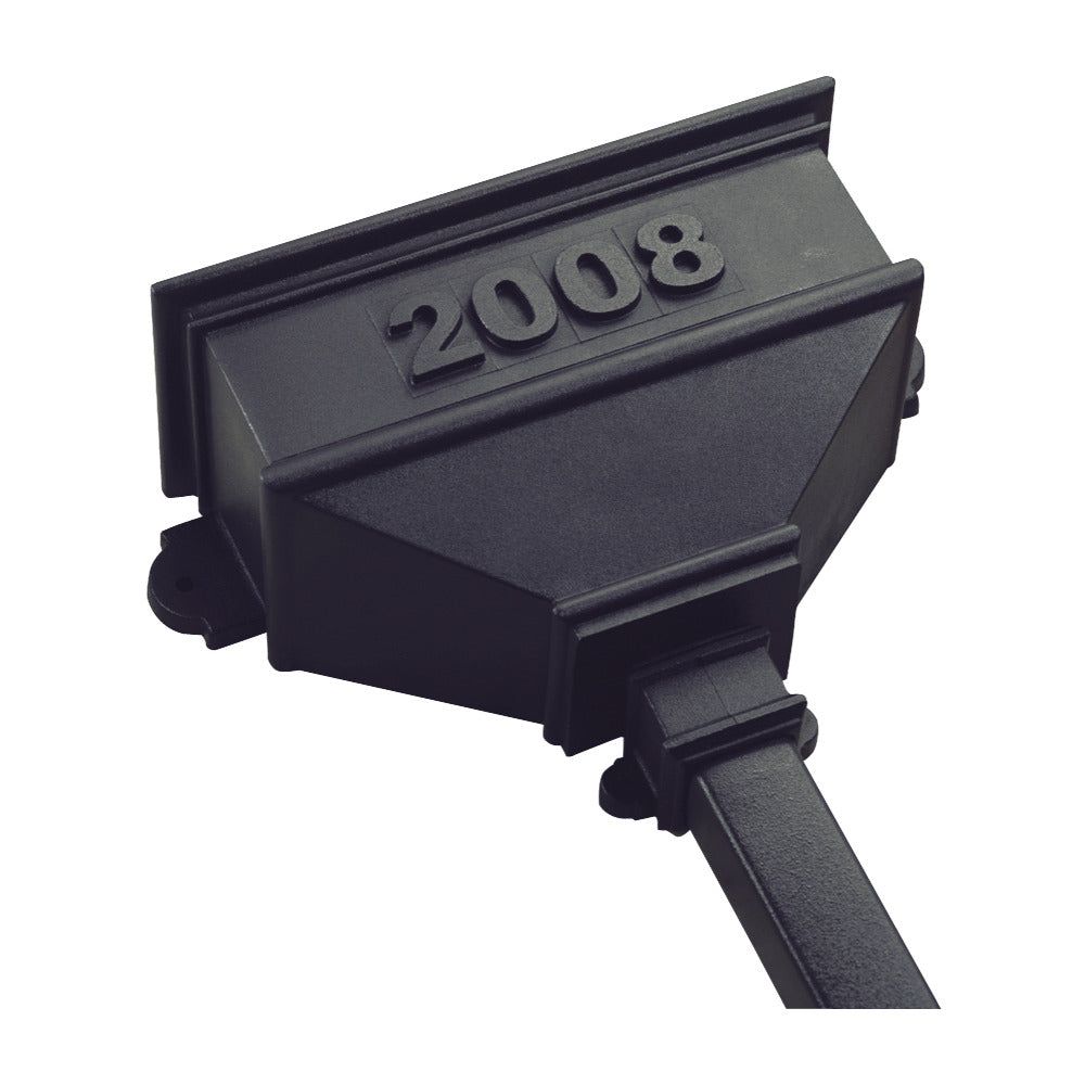 Brett Martin - 105mm Cast Iron Style Lge Bath Hopper Plain Anthracite Grey