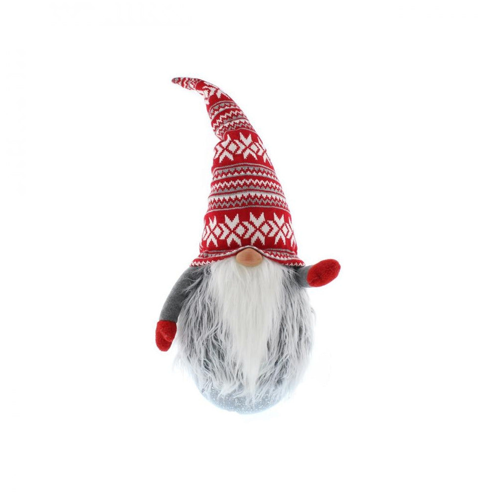 Festive - Red & Grey Wobble Snowmen - 78cm