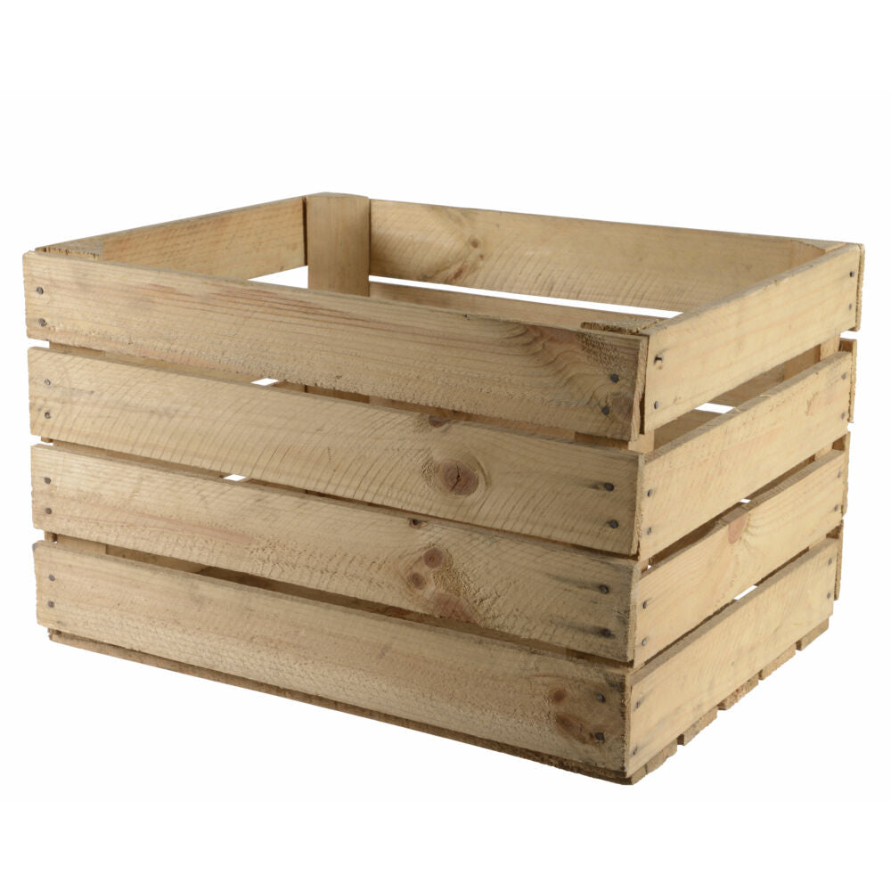 Natural Wooden Apple Crate