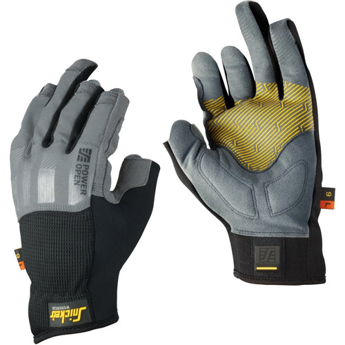 Snickers - Power Open Glove, Left - Rock grey/Black