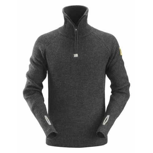 Snickers - ½-Zip Wool Sweater - Anthracite Melange