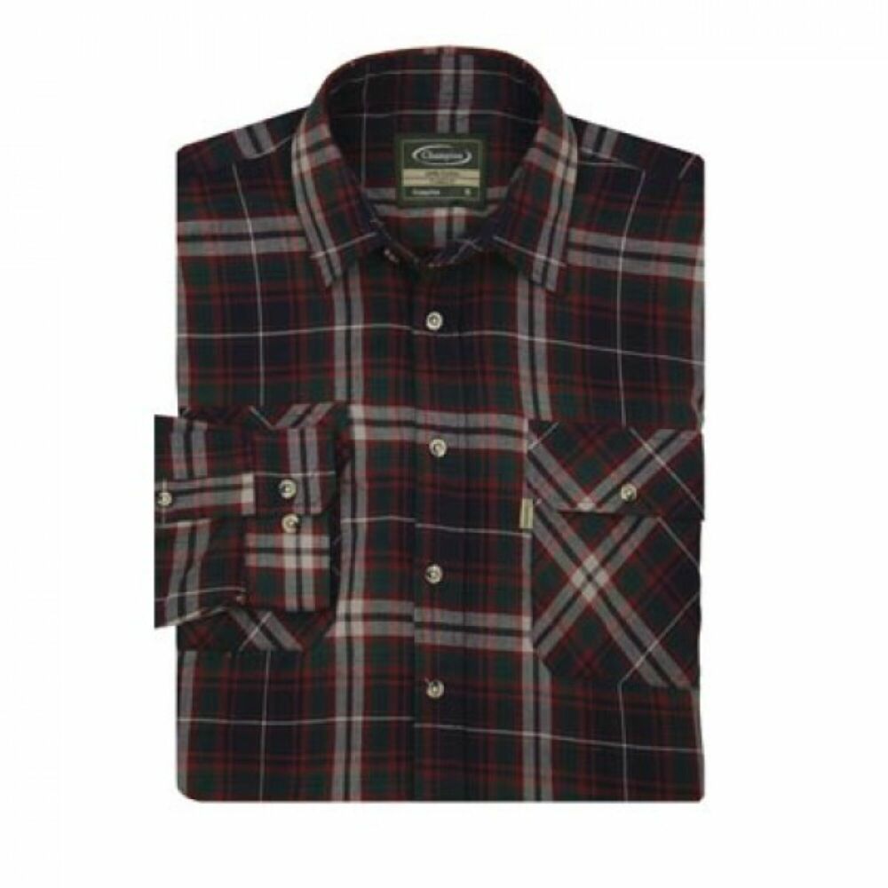 Champion Kempton Cotton Long-Sleeved Shirt Blue - S