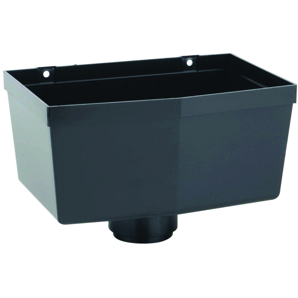 Rainwater RoundLine OsRRL PVC-U Hopper Head Black 68mm