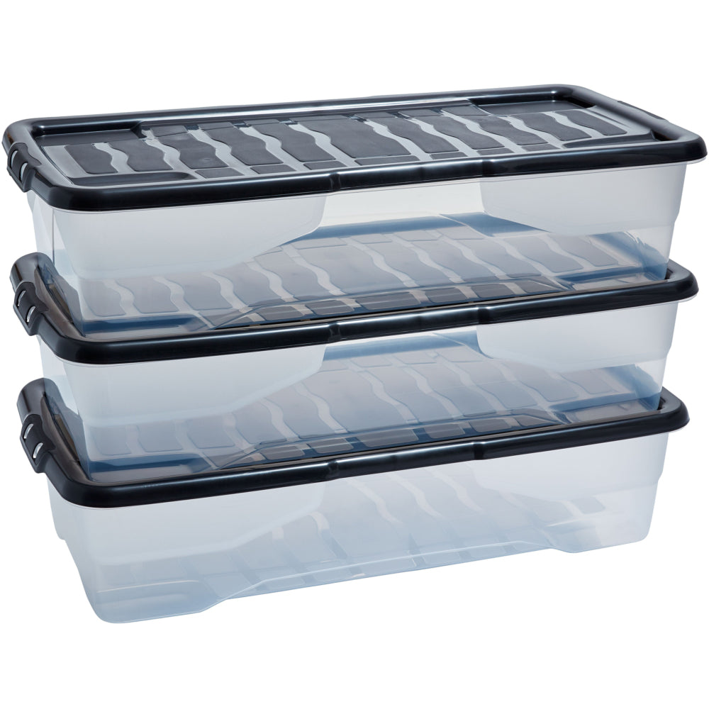 30ltr Curve Storage Box - 3pk