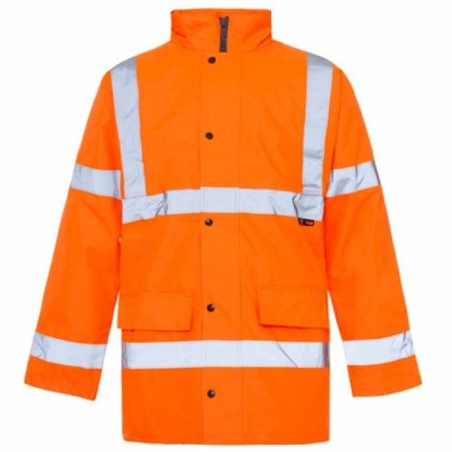 Hi-Vis Reflective Parka Jacket Orange - 3XL