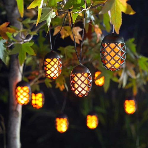 Smart Solar - 10 Cool Flame Solar String Lights, Try Me