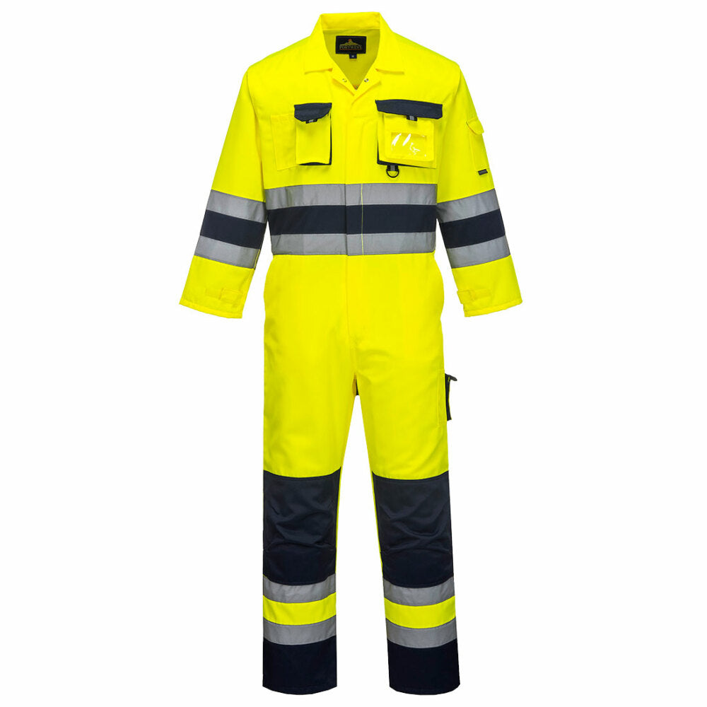 Portwest  - Nantes Hi-Vis Coverall - Yellow/Navy