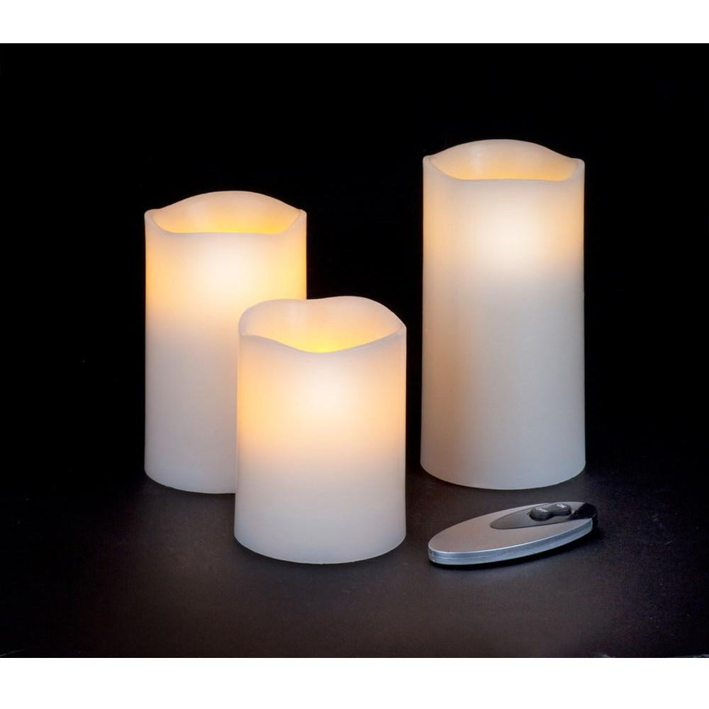 Snowtime - Candles with Remote Control - Set of 3