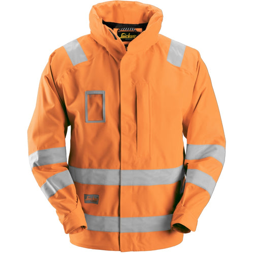 Snickers - High-Vis Waterproof Jacket Class 3 - High vis orange