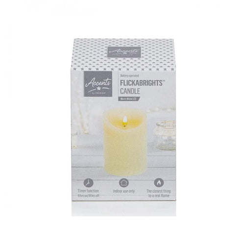 Premier Decorations - Flickabright Candles - 210 Pce Stand - Cream